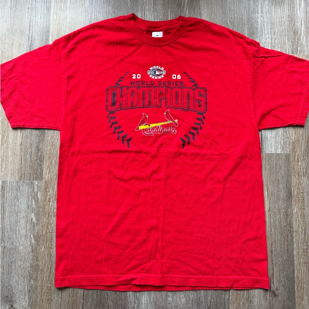 Vintage 2006 St. Louis Cardinals World Series Champions T-Shirt – Size XL - Picture 4 of 6